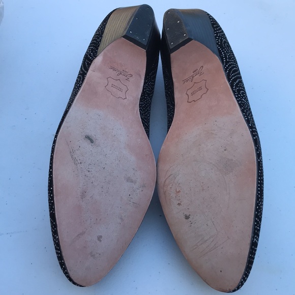 Zodiac slip on black sparkly wedge size 10 medium shoes vintage chic - Picture 4 of 7